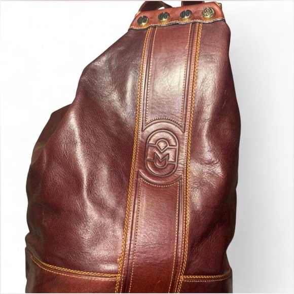 MARINO ORLANDI Bucket Bag Leather Handbag. - Picture 3 of 9